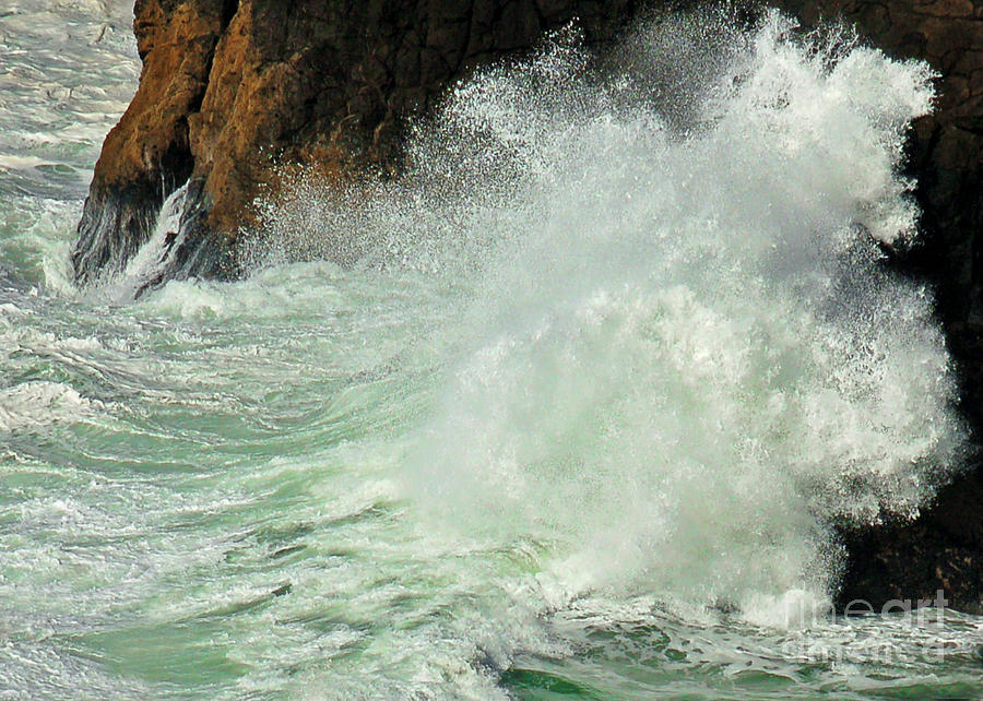 North Head Waves I Photograph by Chuck Flewelling