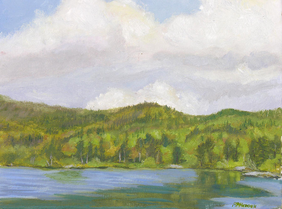 North Lake Catskill mountains Painting by Robert P Hedden