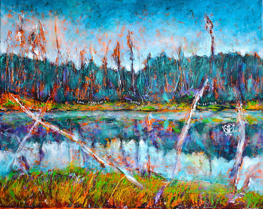North Of Quebec Taiga Landscape Painting
