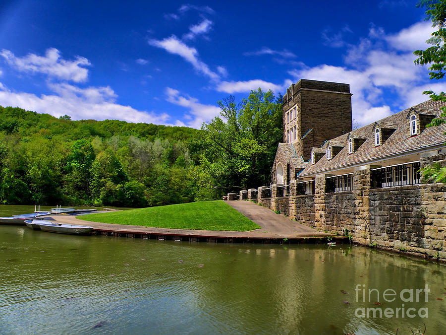 North Park Boathouse in HDR Photograph by Amy Cicconi