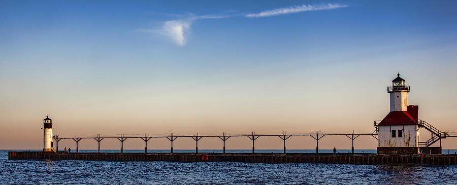 Lake Michigan Photograph - North Pier by John Crothers