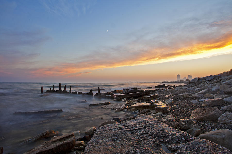 North Point Sunset Photograph by CJ Schmit