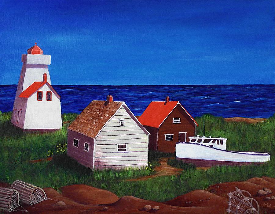 Summer Painting - North Rustico - Prince Edwards Island by Anastasiya Malakhova