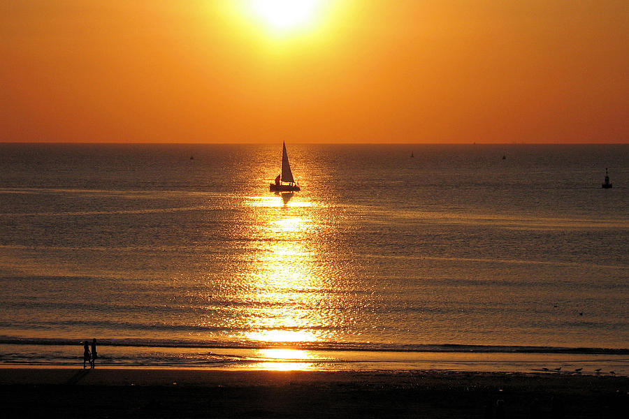 North Sea Sunset Photograph by Gerry Bates
