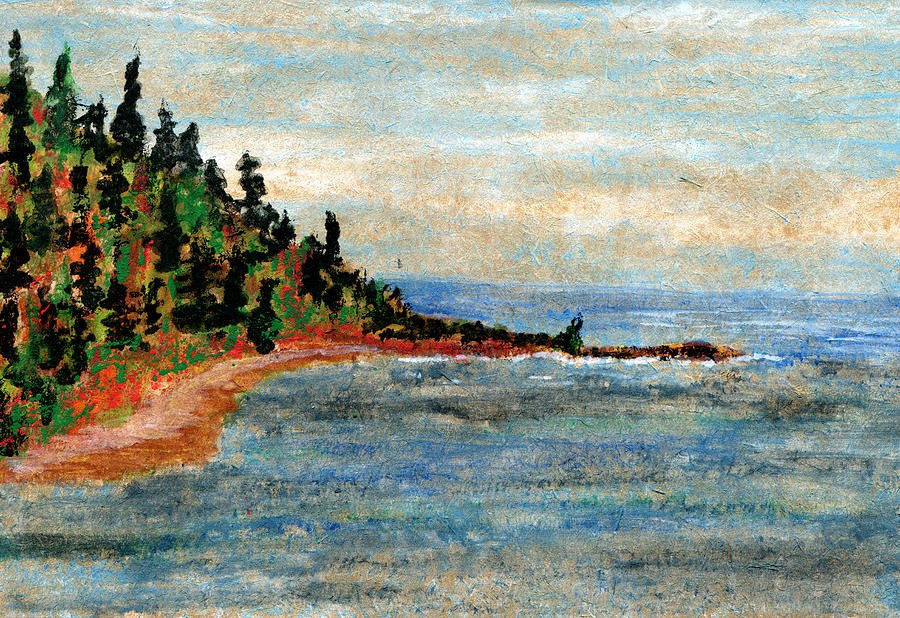 North Shore Beach Painting by R Kyllo