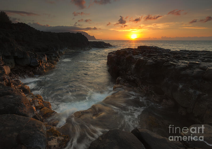 Sunset Photograph - North Shore Paradise by Michael Dawson