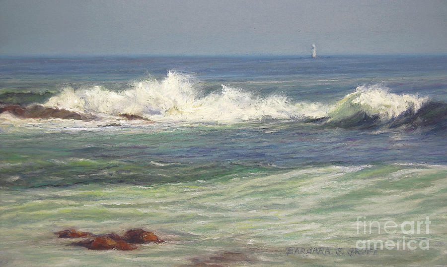 North Shore Waves Painting by Barbara Groff