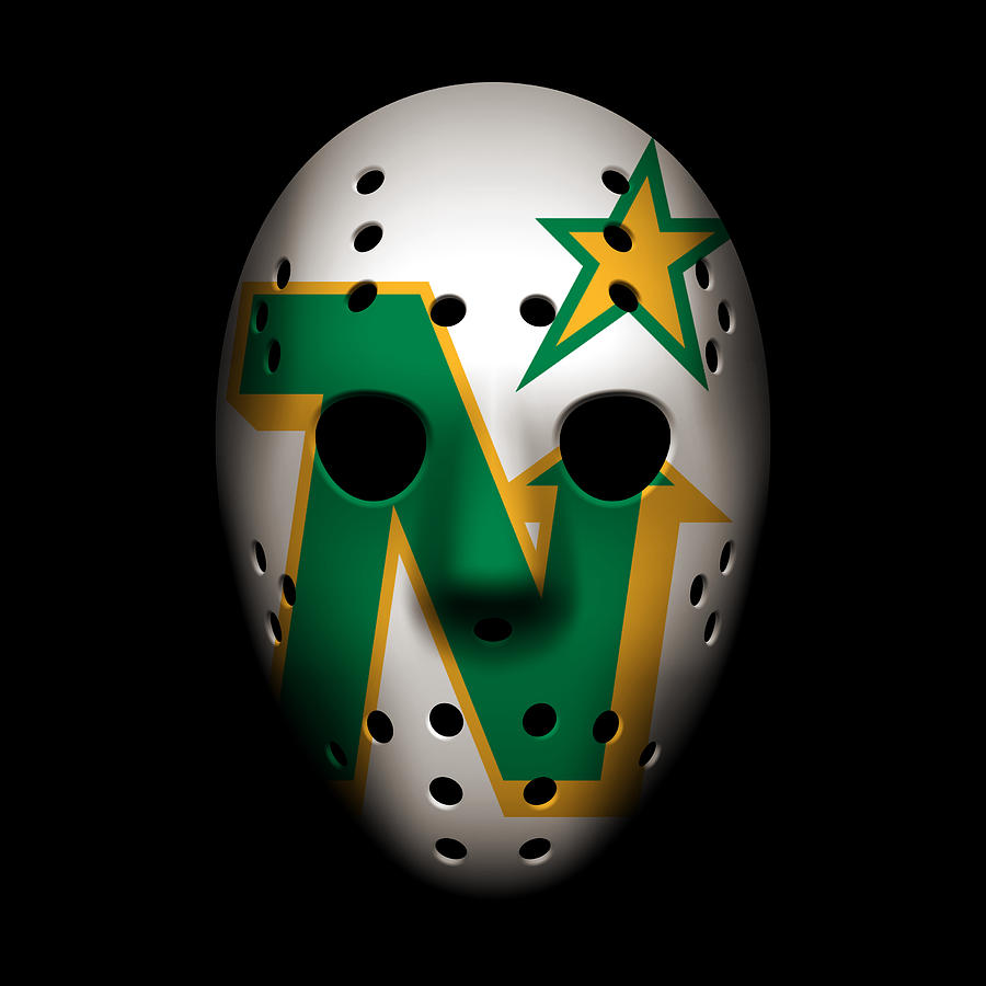North Stars Goalie Mask Photograph by Joe Hamilton - Pixels