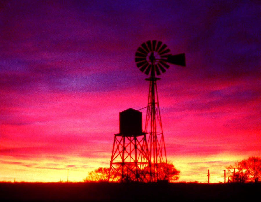 North Texas Sunrise Impression Photograph by Robert J Sadler