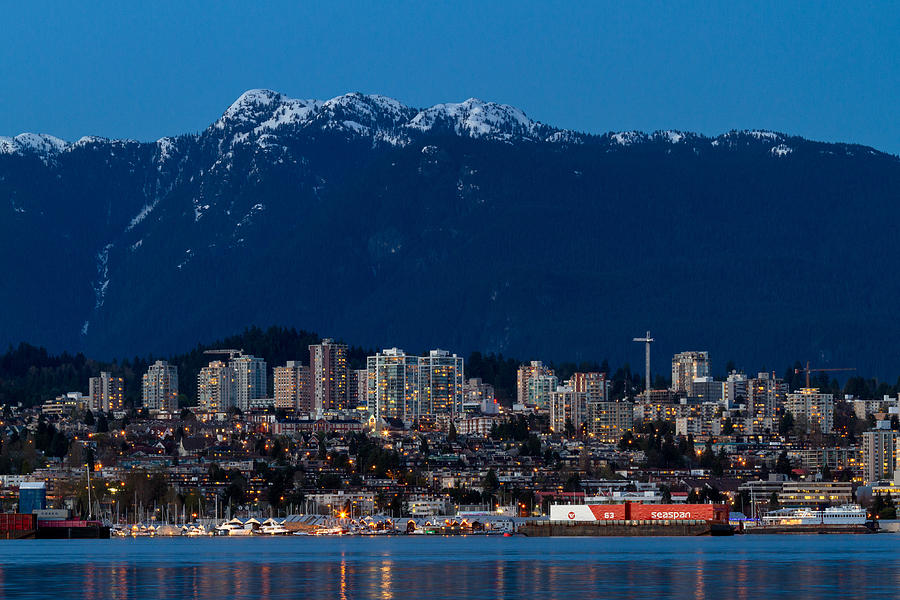 North Vancouver and Coast Mountains Photograph by Michael Russell
