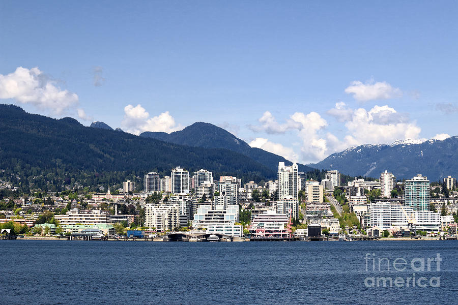 Skyline Photograph - North Vancouver Lonsdale Skyline by Charline Xia