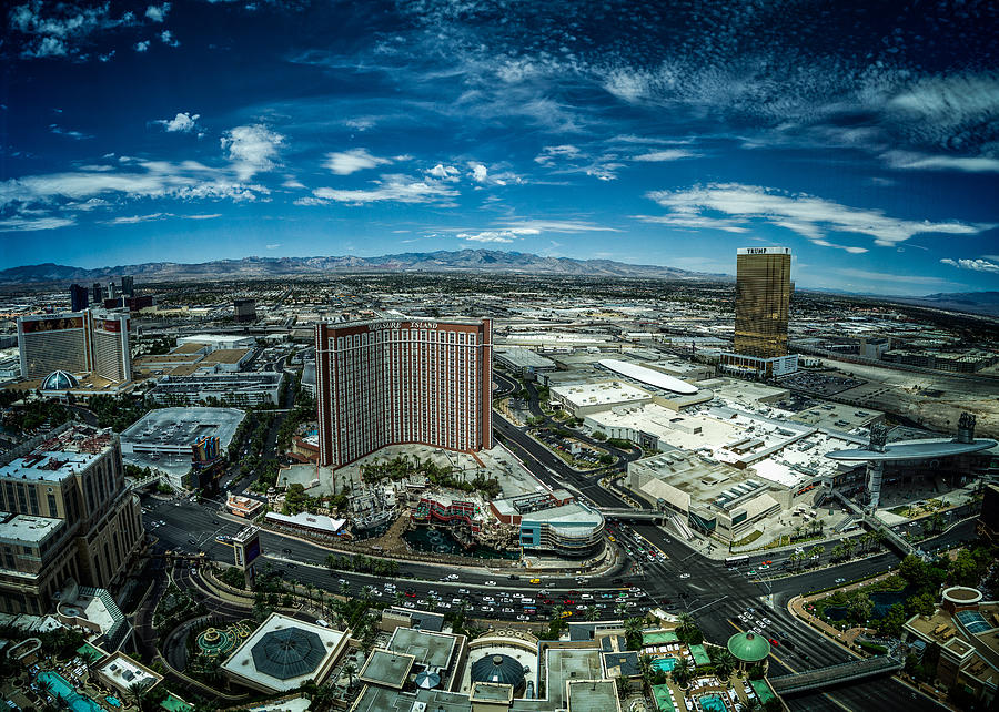 Las Vegas Photograph - North Vegas Strip by Chris Bordeleau