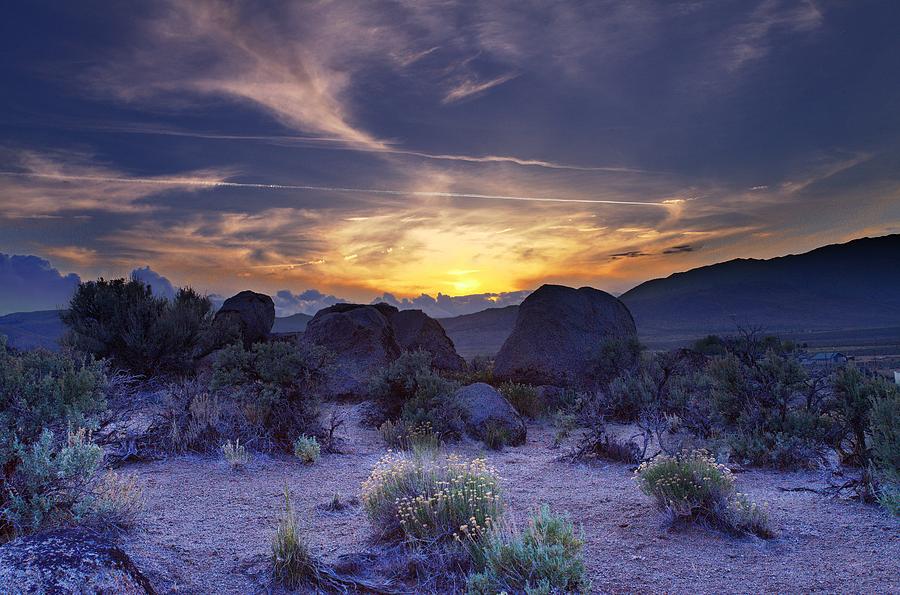 North west Palomino Valley Nv Sunset Photograph by SB Sullivan - Fine ...