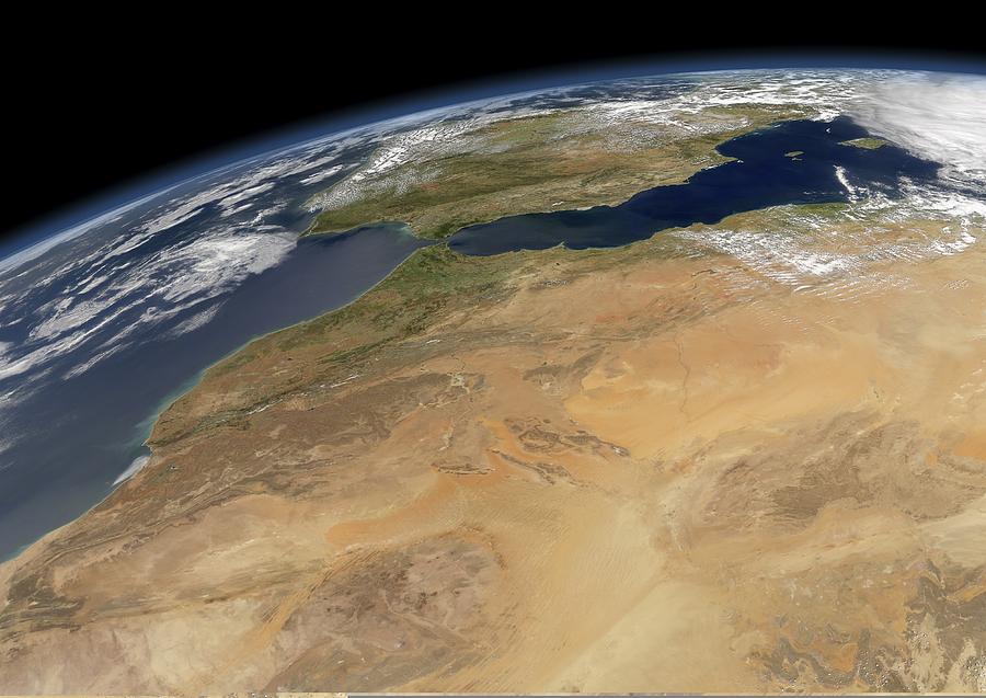 North-western Africa, satellite image Photograph by Science Photo Library