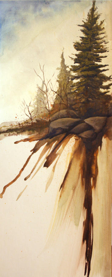 North Woods Pines Painting by Rick Huotari