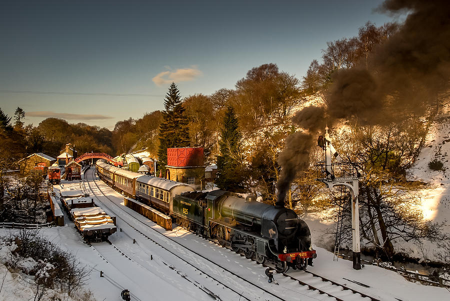 Train Photograph - North Yorskhsire Moors Railway by Dave Hudspeth