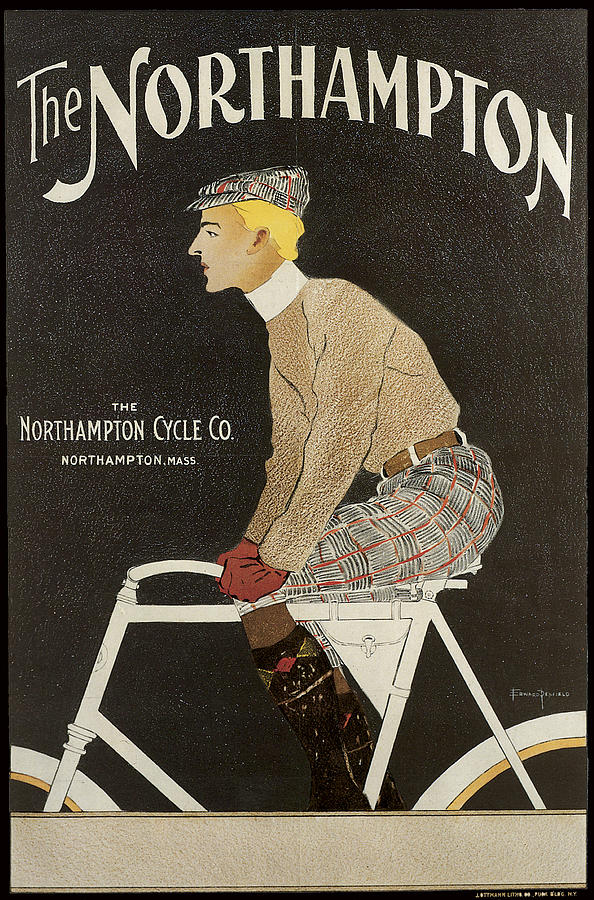 Edward Penfield Photograph - Northampton Cycle 1899 by Edward Penfield 