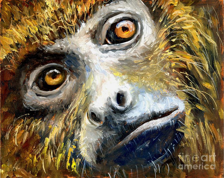 Northern Brown Howler Monkey Painting by Virginia Potter