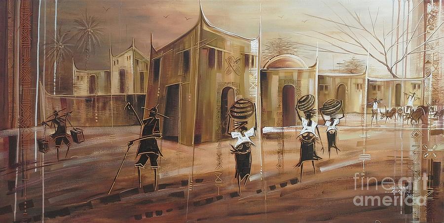 Northern Life  Painting by Omidiran Gbolade