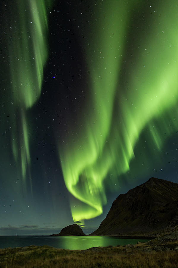 Northern Lights Aurora Borealis In Photograph by Sa*ga Photography