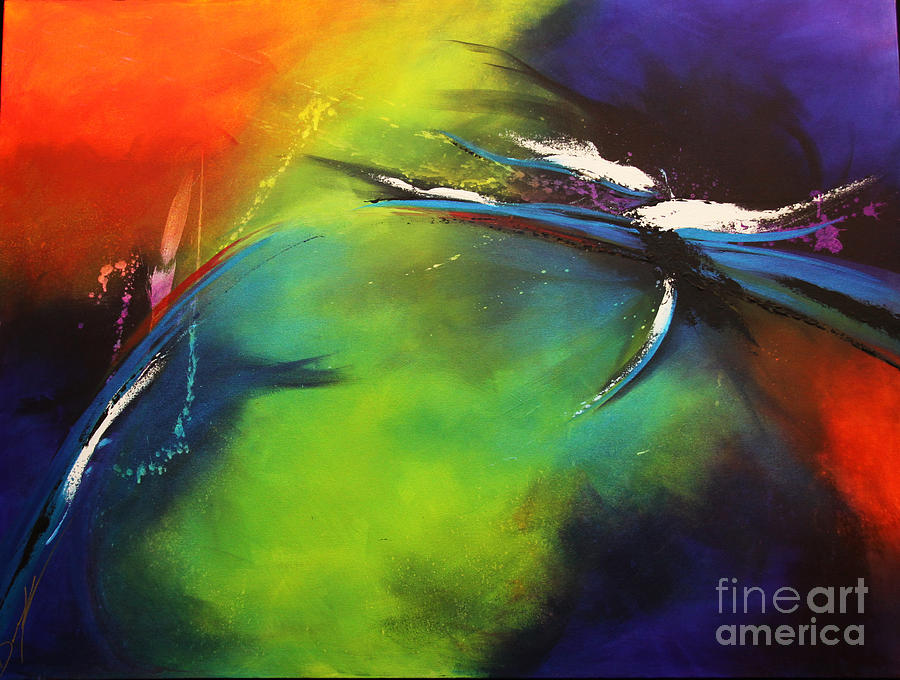 Abstract Painting - Northern Lights by Dana Kern