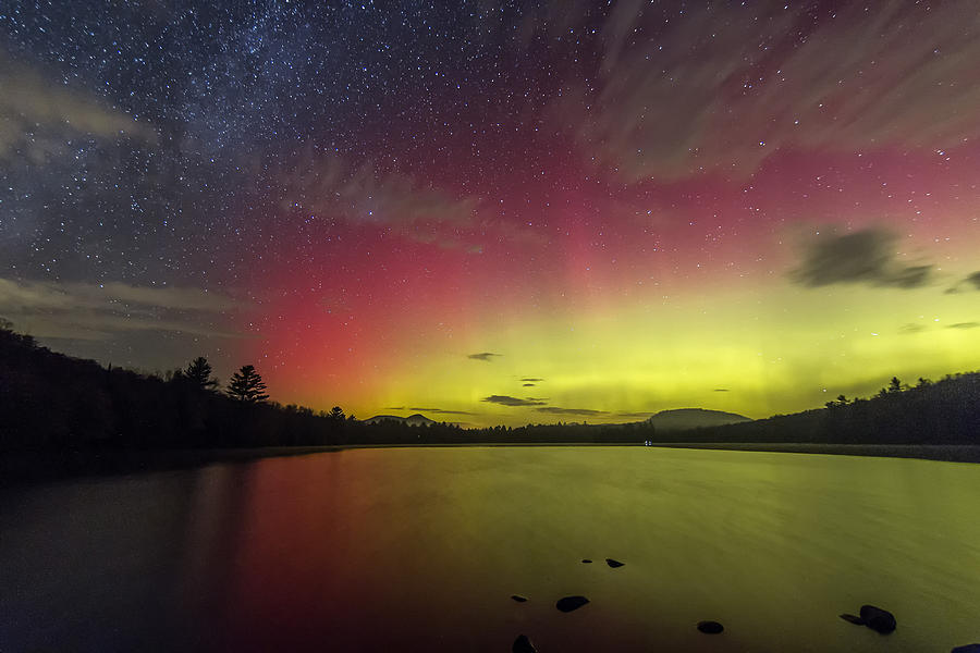 Northern Lights - Fire in the Sky Photograph by John Vose