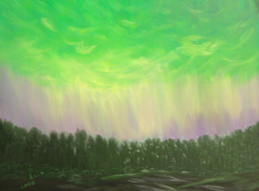Northern Lights of Aberdeen Painting by Douglas Ann Slusher