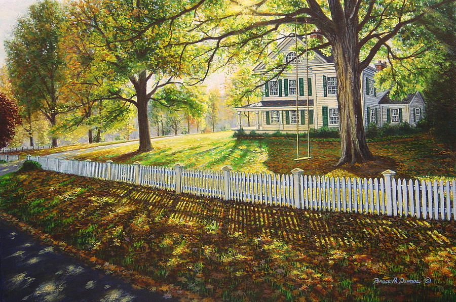Northfield Homestead Painting by Bruce Dumas