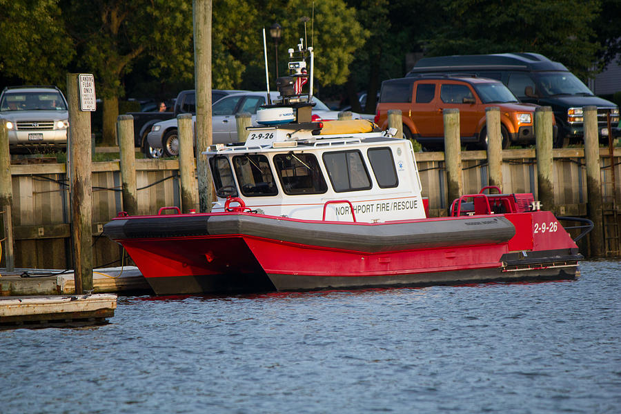 Northport Fire Boat Photograph by Susan Jensen