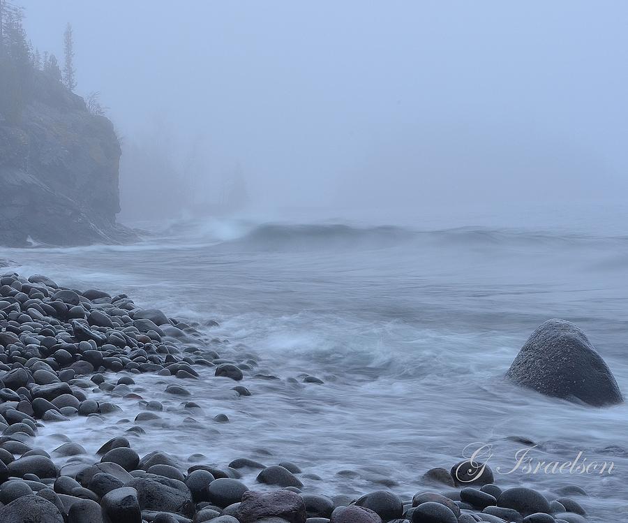 Northshore Fog and Waves Photograph by Gregory Israelson