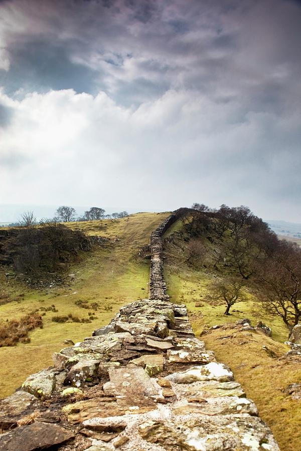 Northumberland, England  Hadrian S Wall Photograph by John Short