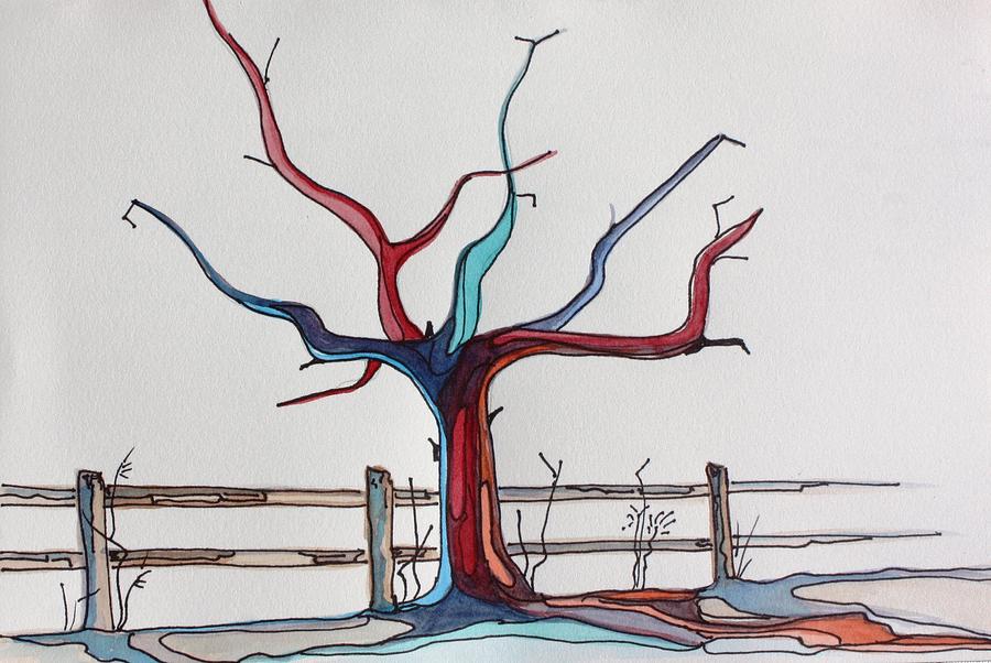 Nature Painting - Roots by Pat Purdy