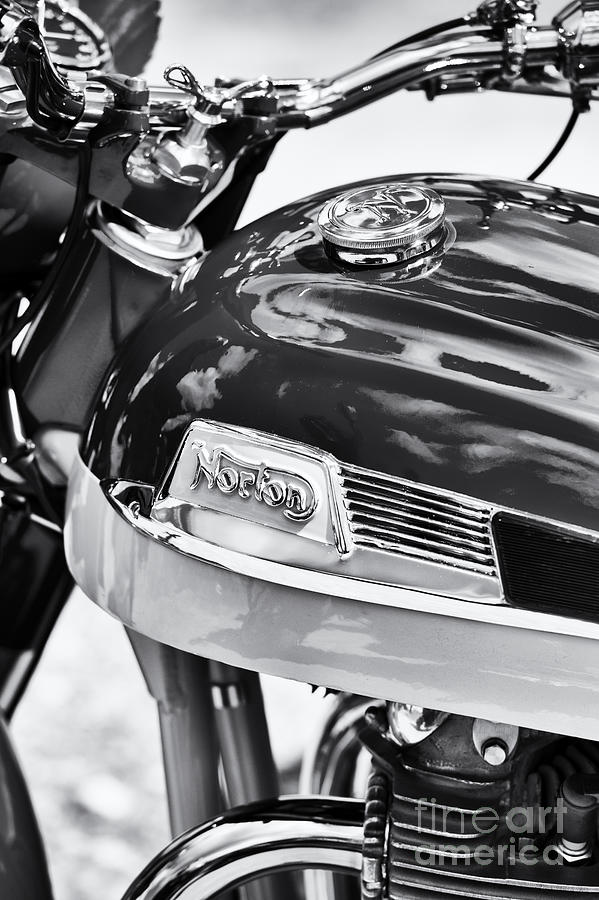 Norton Dominator Motorcycle Monochrome  Photograph by Tim Gainey