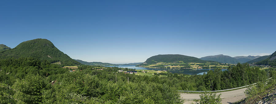 Norway Fjord Panorama From Above Photograph
