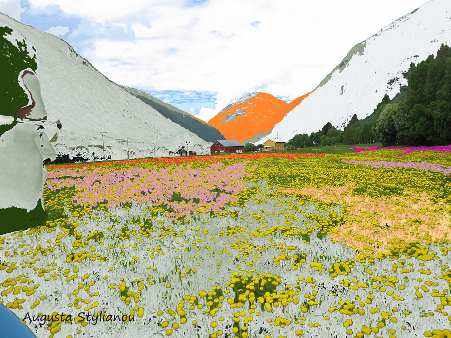 Norway Landscape. Digital Art by Augusta Stylianou