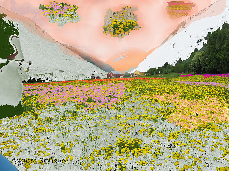 Norway landscape.Digital Art Digital Art by Augusta Stylianou