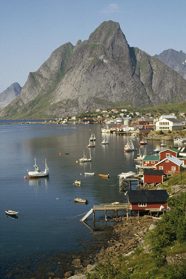 Norwegian Fjord And  Traditional Photograph by Tui De Roy