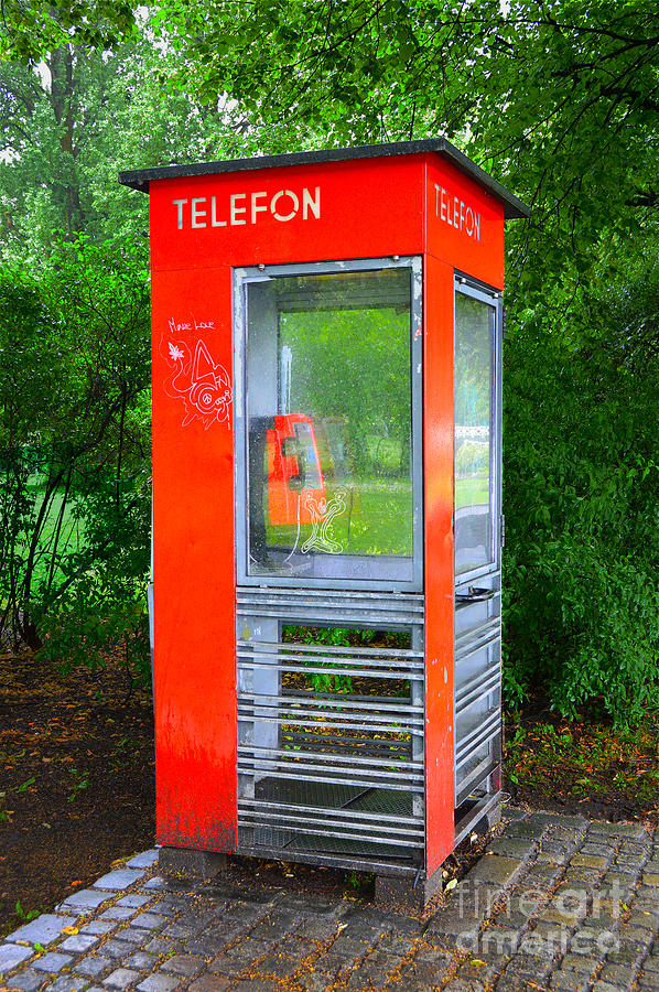 Norwegian Telephone Booth Photograph by Catherine Sherman