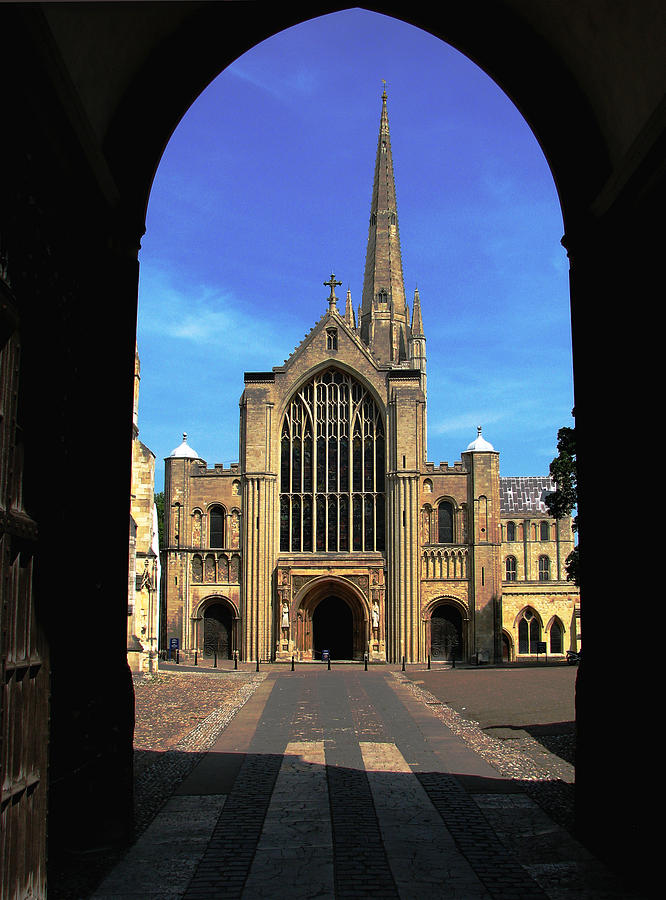Norwich Cathedral West Front Digital Art by Stephanie Grant