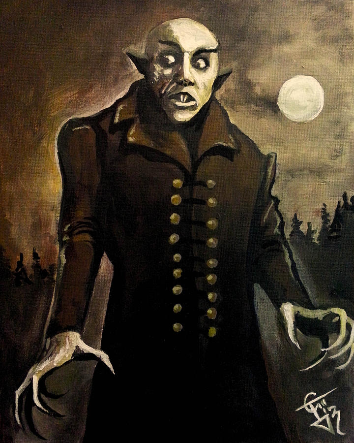 Nosferatu Painting - Nosferatu by Tom Carlton