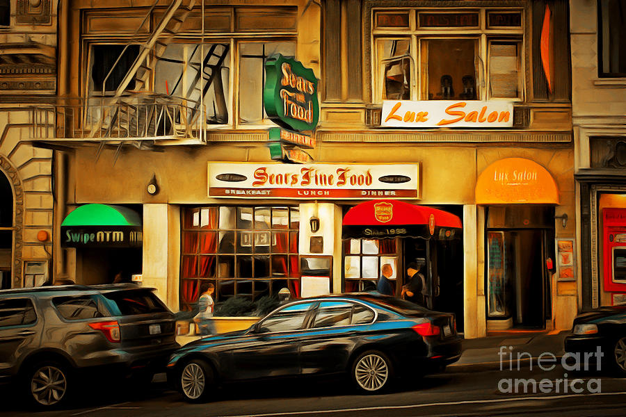 Nostalgic Sears Fine Food Restaurant San Francisco DSC885brun Photograph by Wingsdomain Art and Photography