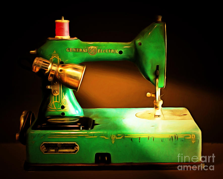 Nostalgic Vintage Sewing Machine 20150225 Photograph by Wingsdomain Art and Photography