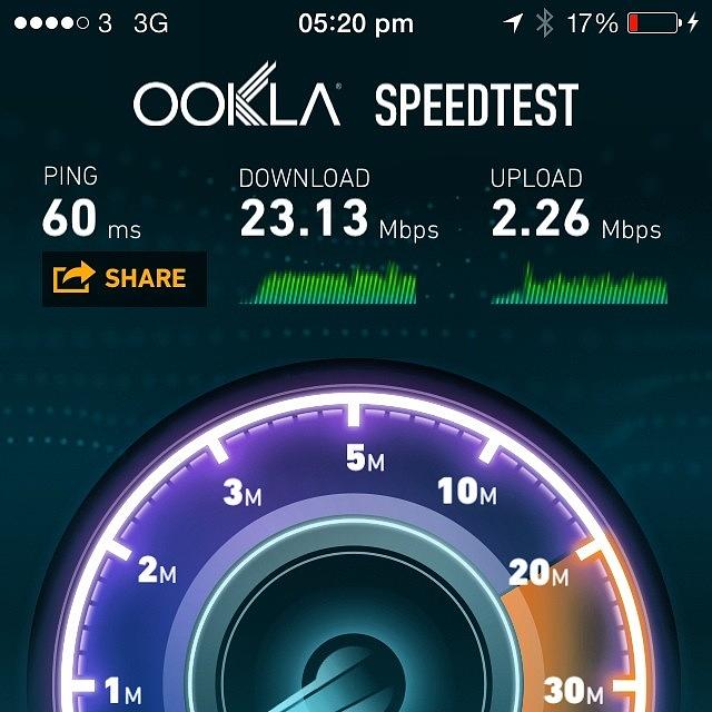 Evasi0n Photograph - Not A Bad Speed Via 3g 
#speedtest by Mike Smith