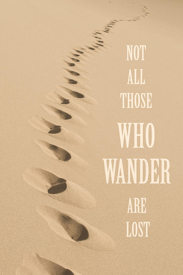 Not All Those Who Wander Are Lost Photograph by Aaron Spong