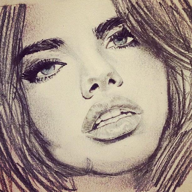Not Done Working On Adriana Lima..what Photograph by Tyre Thwaites