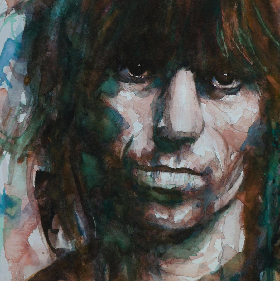 Keith Richards Painting - Not Fade Away by Paul Lovering Keith Richards Painting - Not Fade Away by Paul Lovering