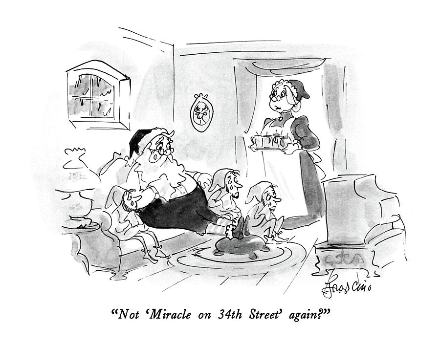 Not miracle On 34th Street Again? Drawing by Edward Frascino