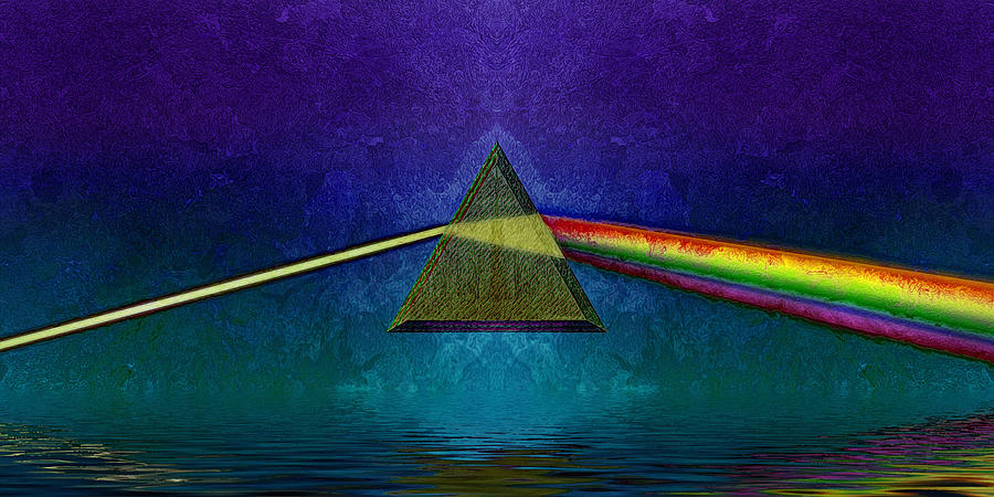 David Gilmour Digital Art - Not So Dark Side by WB Johnston