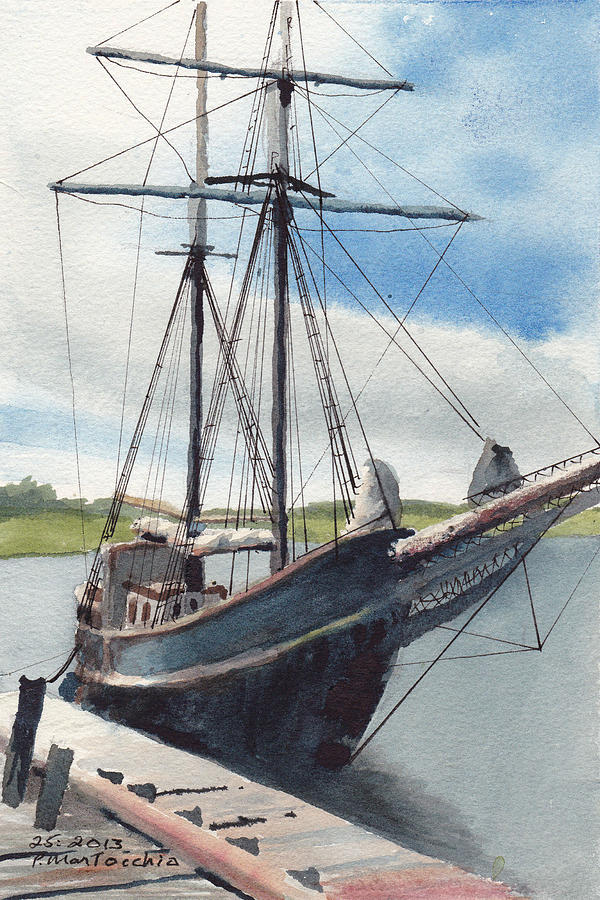 Boat Painting - Not the Bluenose by Peter Martocchio