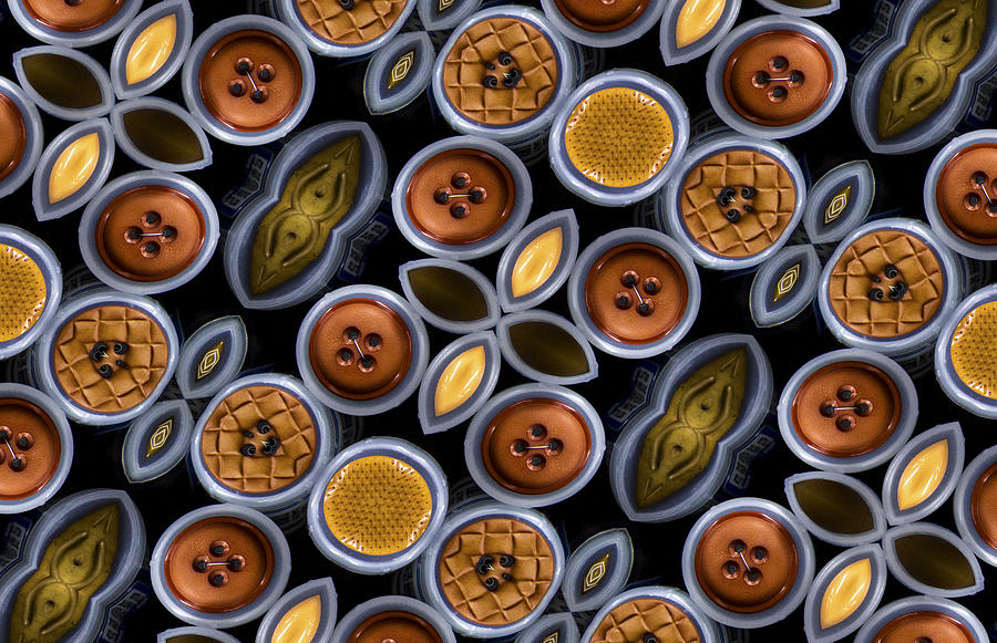 Pattern Photograph - Not Your Mothers Button Box by Jean Noren